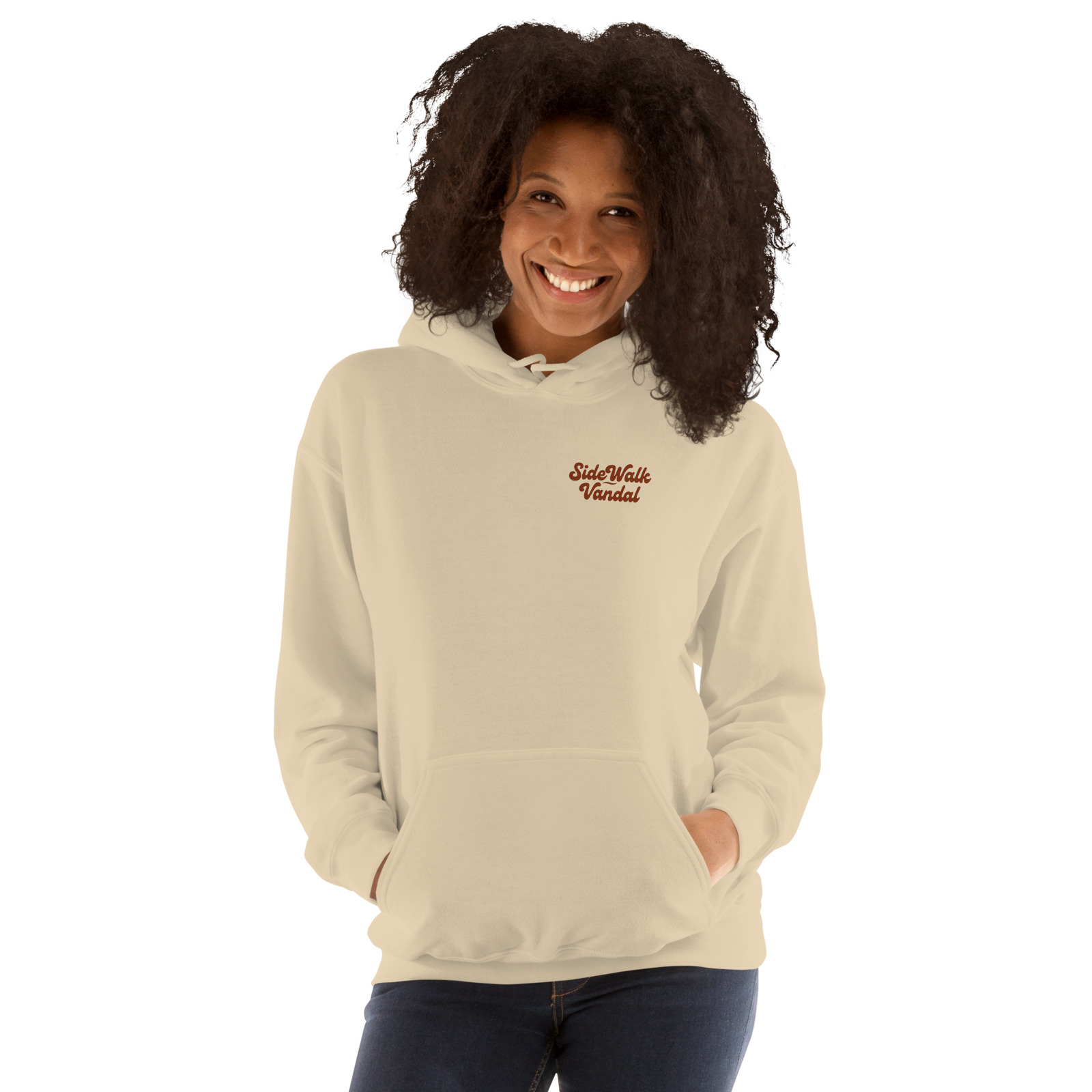 Summit Badge Hoodie — Sand