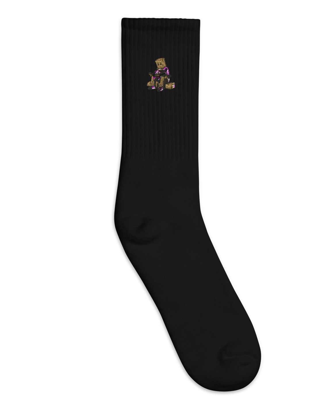 Box Head Kerb Crew Socks — Black