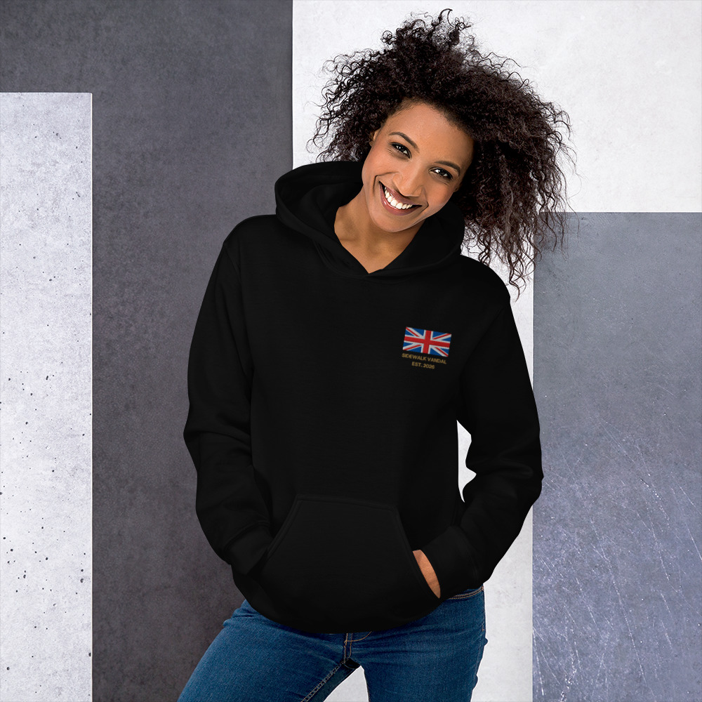 Union Jack Hoodie — Black