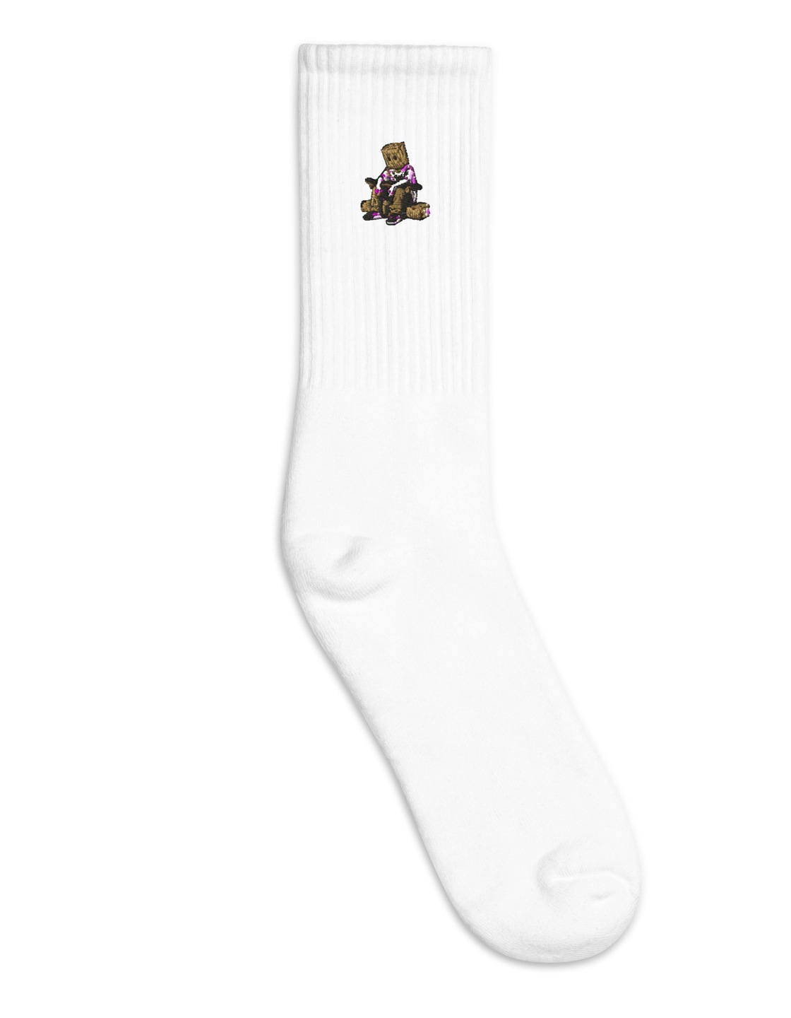Box Head Kerb Crew Socks — White