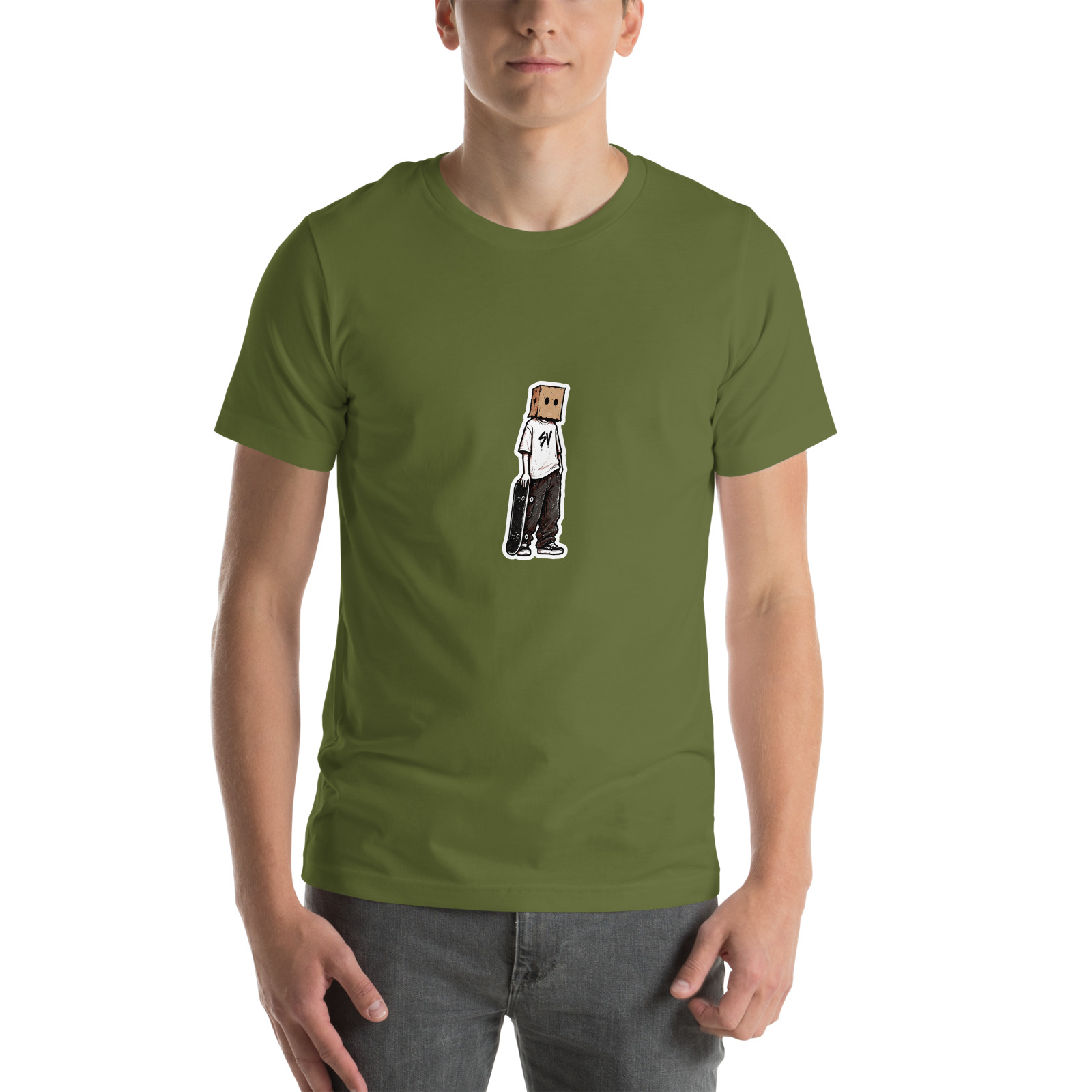 Box Head Yard Shift Tee — Olive