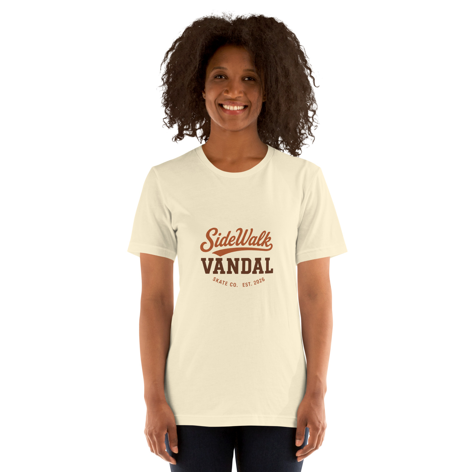 Script Wordmark Tee — Natural