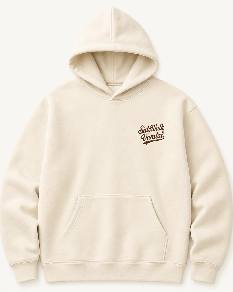 Summit Badge Hoodie — Sand