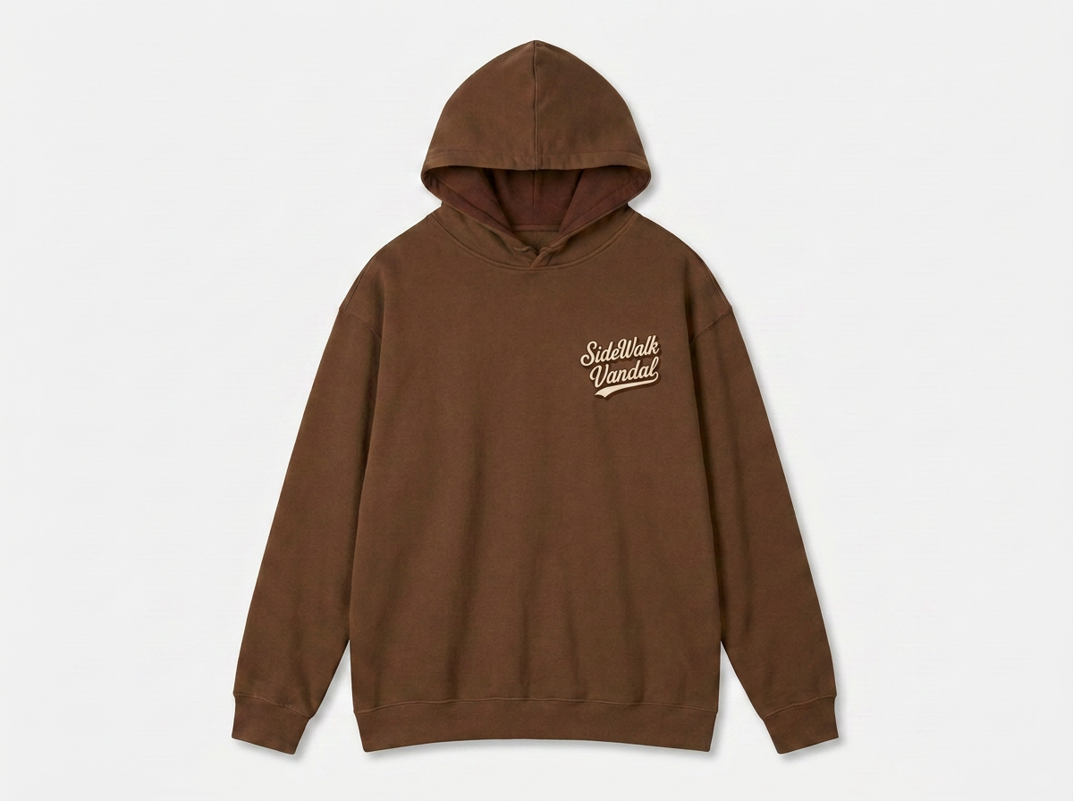 SideWalk Vandal Summit Badge Hoodie — Dark Chocolate