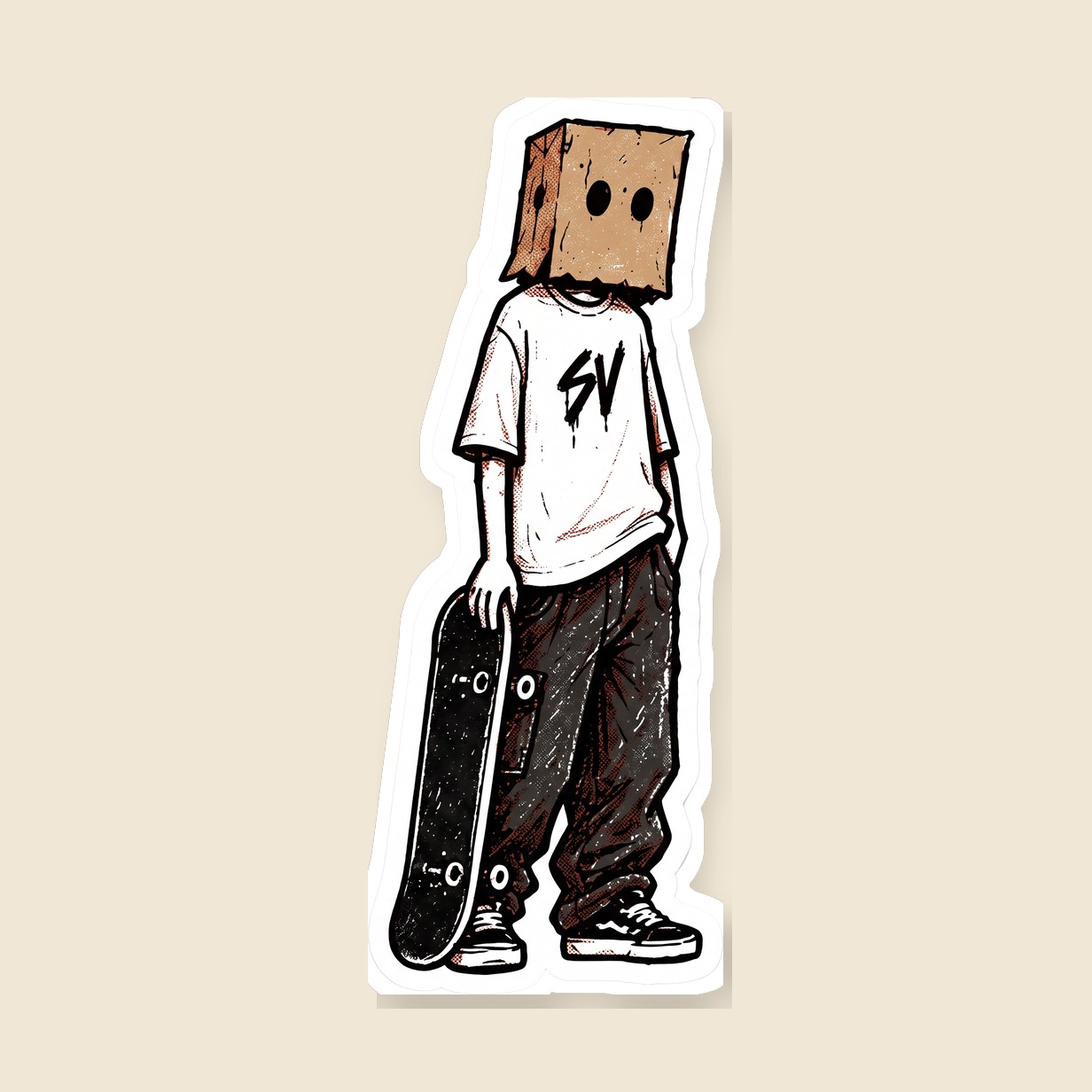 Box Head Sticker — Box Head
