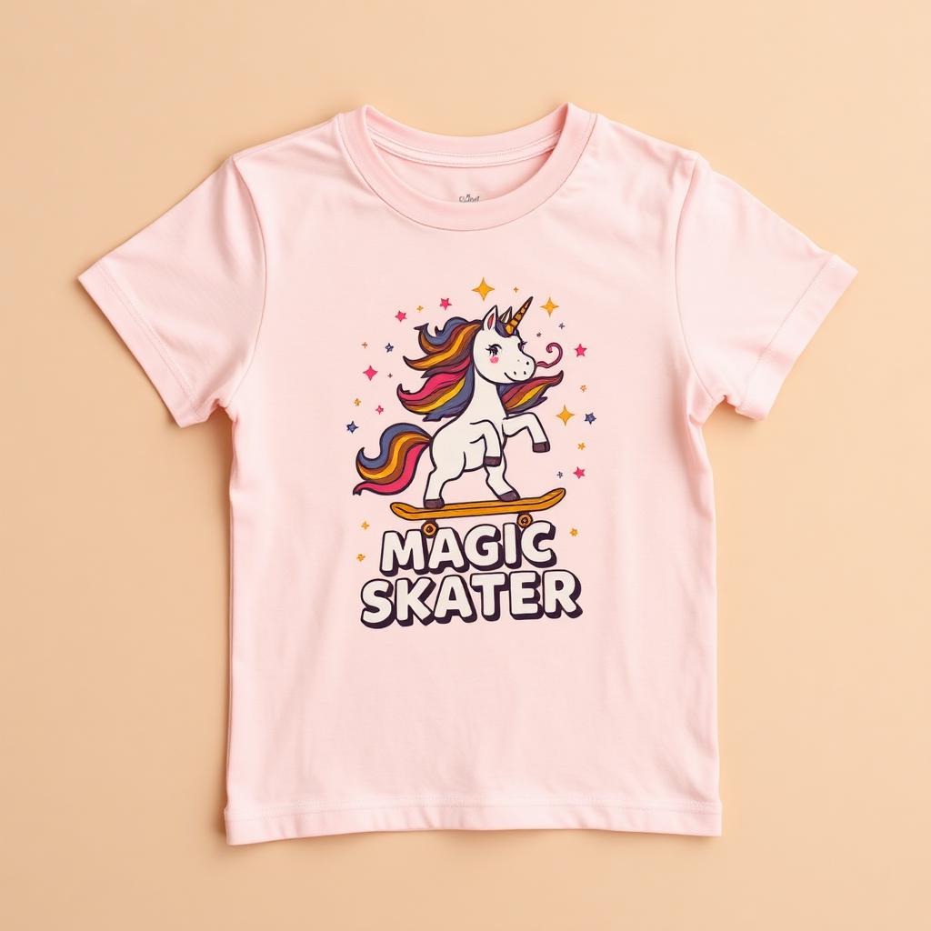 SideWalk Vandal Magic Skater Tee — Light Pink