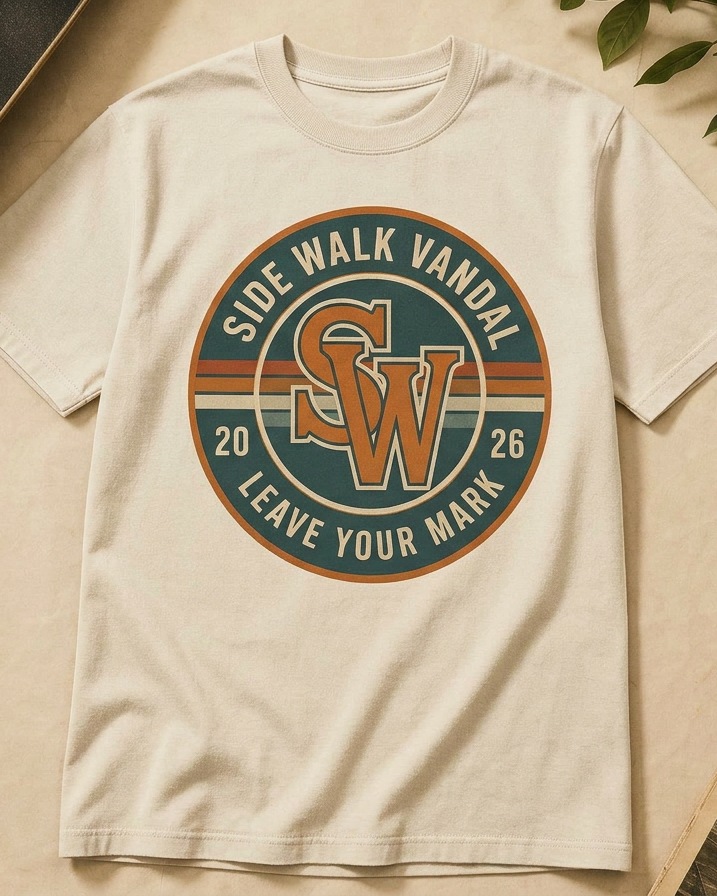 SW Monogram Badge Tee — Natural